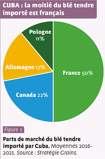 CUBA : la moitié du blé tendre importé est français
