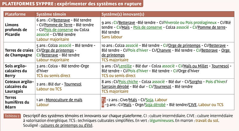 PLATEFORMES SYPPRE : expérimenter des systèmes en rupture