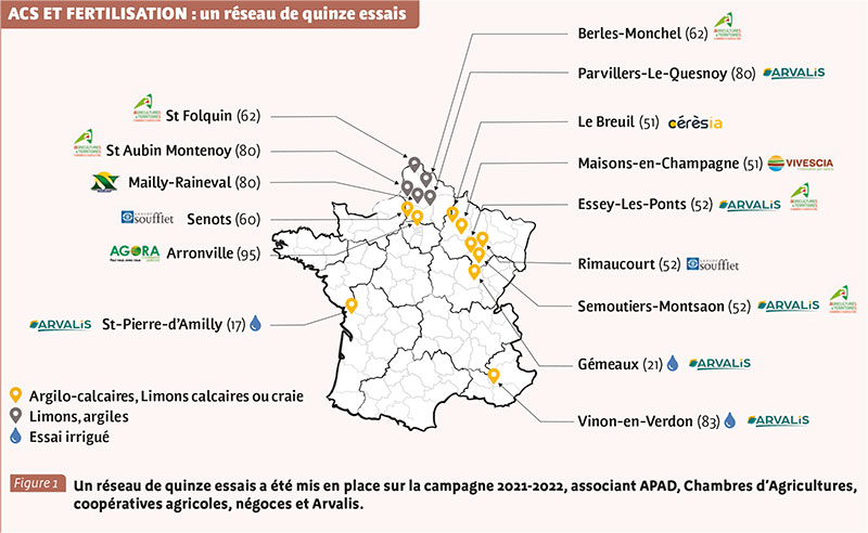 ACS ET FERTILISATION : un réseau de quinze essais 