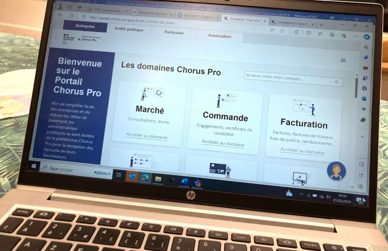 La plateforme Chorus Pro permet déjà d'effectuer une remboursement du GNR