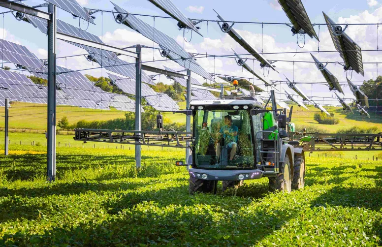 les projets agrivoltaïques seront soumis à examen préalable de la CDPENAF afin de garantir l’activité agricole. Photo TSE.