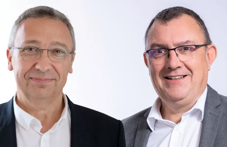 Eric Thirouin, président de l’AGPB et Benoit Pietrement, président d’Intercéréales