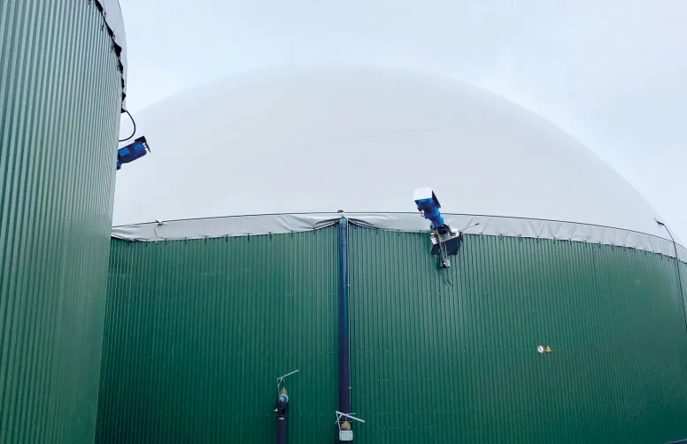 Avant épuration, le biogaz issu de méthaniseur contient en moyenne 40 % de CO2 biogénique. ©C.Baudart/Upterra