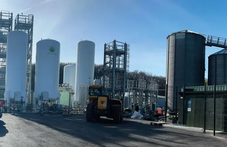 Le démonstrateur de liquéfaction du biogaz à la ferme de SUBLIME Energie