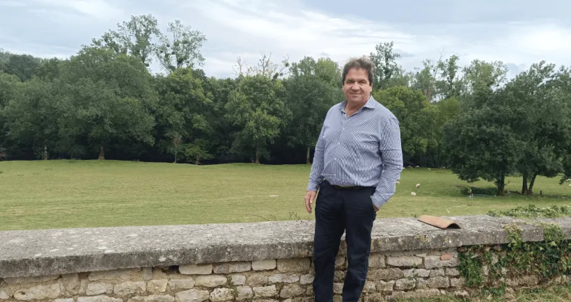 Éric Frétillère, président du syndicat des irrigants de France et agriculteur en Dordogne.