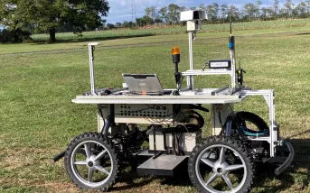 Le Robufast est un prototype développé par Robosoft et Inrae pouvant atteindre 30 km/h.