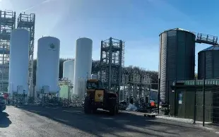 Le démonstrateur de liquéfaction du biogaz à la ferme de SUBLIME Energie