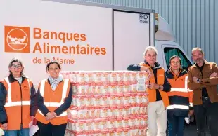 En 2025, 100 tonnes de farine, ont été livrées par la coopérative Vivescia à la Banque Alimentaire de Reims.