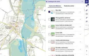 Conçu pour remplacer Géoportail, Cartes.gouv.fr permet de consulter des photos aériennes, de mesurer des surfaces et de superposer des données.