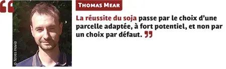 La réussite de la culture du soja en France