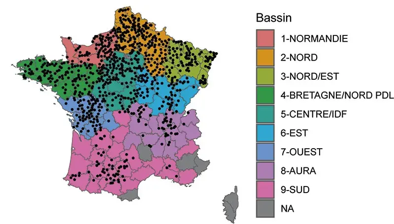 Enquête 2024 : l’échantillon couvre bien les principaux bassins de production