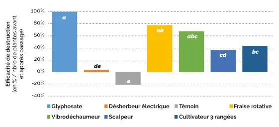 DESTRUCTION DES RAY-GRASS : l’efficacité des outils est moyenne