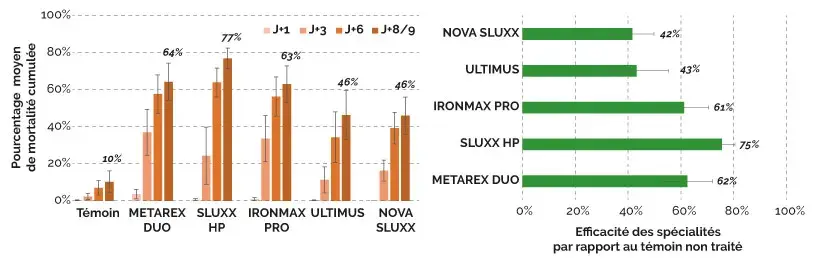 MORTALITé DES LIMACES : certaines spécialités se distinguent